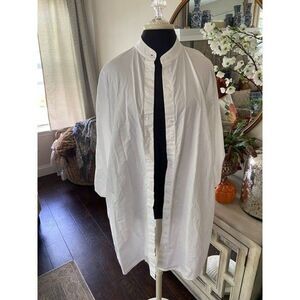 Guess White Oversized Shirt or Dress (Small)